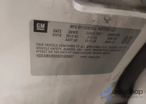 2014 Cadillac Ats Luxury from USA, damaged, VIN 1G6AB5R38E0160047